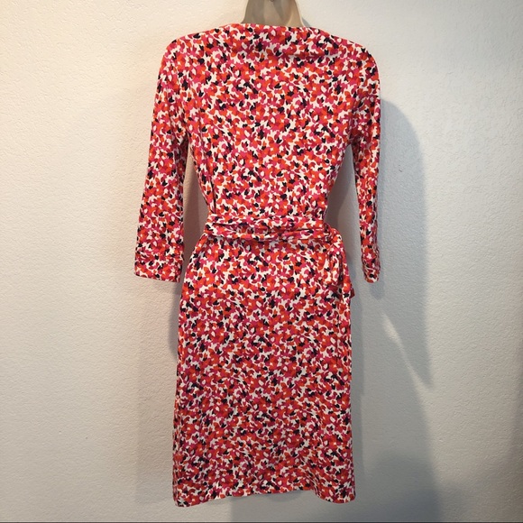 DVF Size 2 New Julian Two Leaf Dance Wrap Dress - Picture 8 of 16